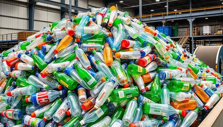 Even at recycling facilities, contamination and processing losses reduce effective recycling rates.