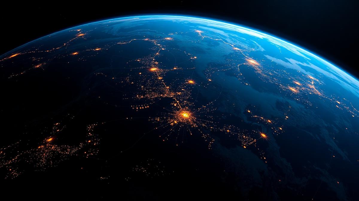 Every illuminated point represents communities where billions of hearts beat simultaneously.