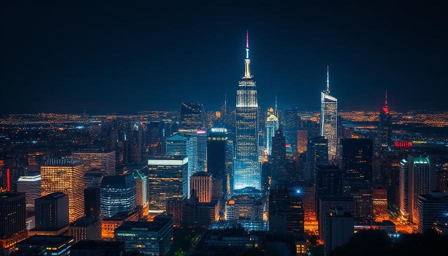 City nightscapes reveal the scale of electricity consumption powering modern civilization.