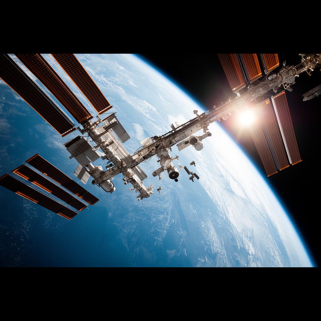The ISS completes an orbit every 90 minutes — its crew sees 16 sunrises every day