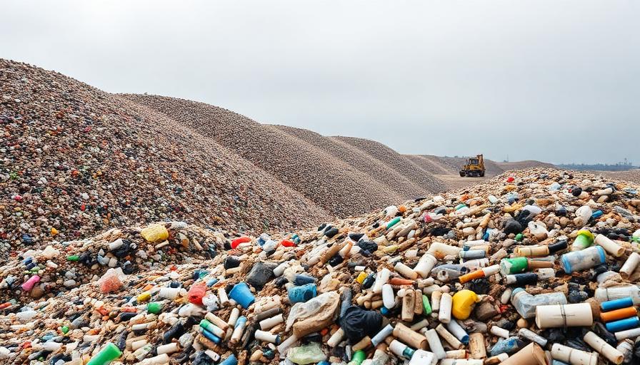 The majority of plastic waste ends up in landfills, where it persists for centuries.
