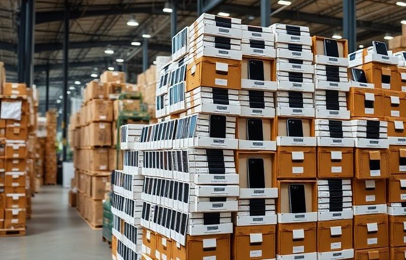 Millions of smartphones pass through global logistics warehouses daily before reaching consumers.